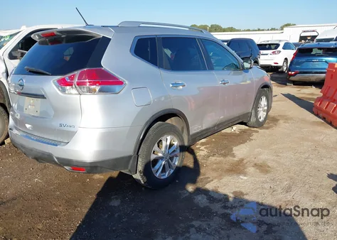 2015 Nissan Rogue Sv z USA, uszkodzony, nr VIN KNMAT2MV9FP507220